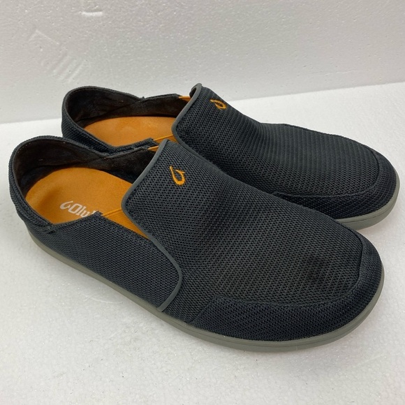 Olukai Nohea Mesh Dark Shadow Gray Slip on Comfort Shoes Men’s size 11.5 main image 12